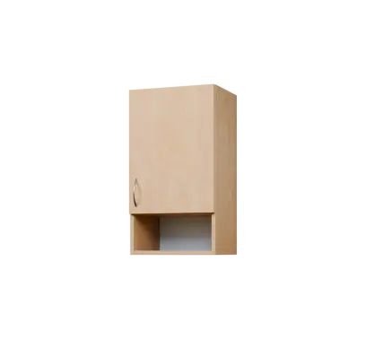 CH - 4ND horní skříňka, 1-dveřová/nika, pravá, 730x400x300, bříza světlá