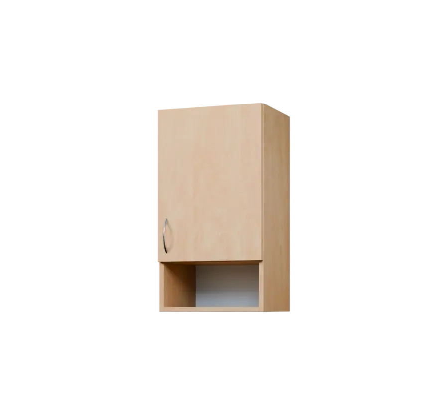 CH - 4ND horní skříňka, 1-dveřová/nika, pravá, 730x400x300, bříza světlá