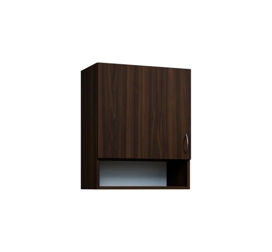 CH - 6ND horní skříňka, 1-dveřová/nika, levá, 730x600x300, ořech královský