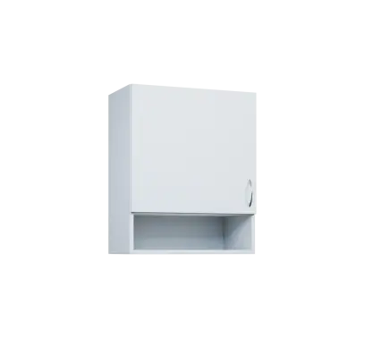 CH - 6ND horní skříňka, 1-dveřová/nika, levá, 730x600x300, bílá