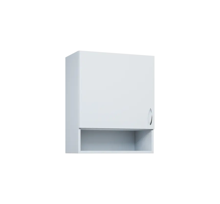 CH - 6ND horní skříňka, 1-dveřová/nika, levá, 730x600x300, bílá