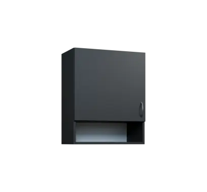 CH - 6ND horní skříňka, 1-dveřová/nika, levá, 730x600x300, antracit