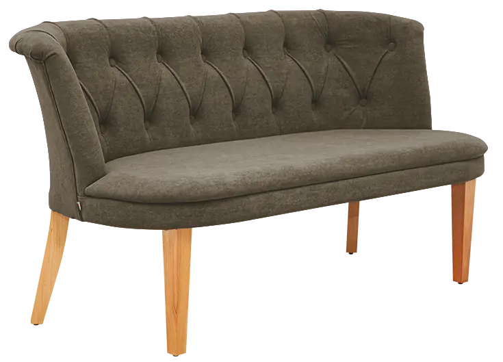 SCALA, pohovka, moření přírodní, látka světle hnědá