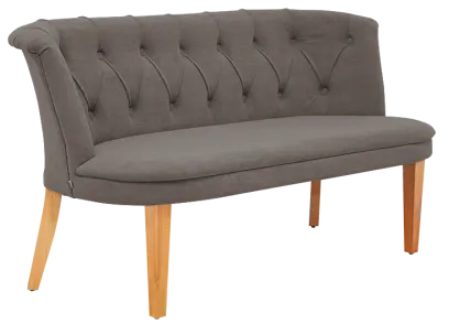 SCALA, pohovka, moření přírodní, látka šedá