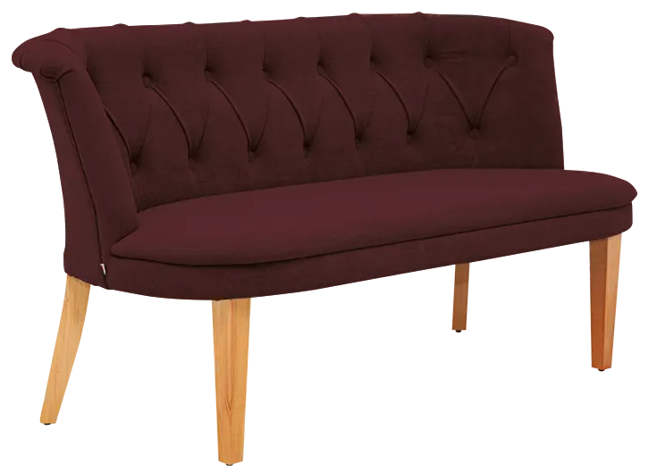 SCALA, pohovka, moření přírodní, látka vínová