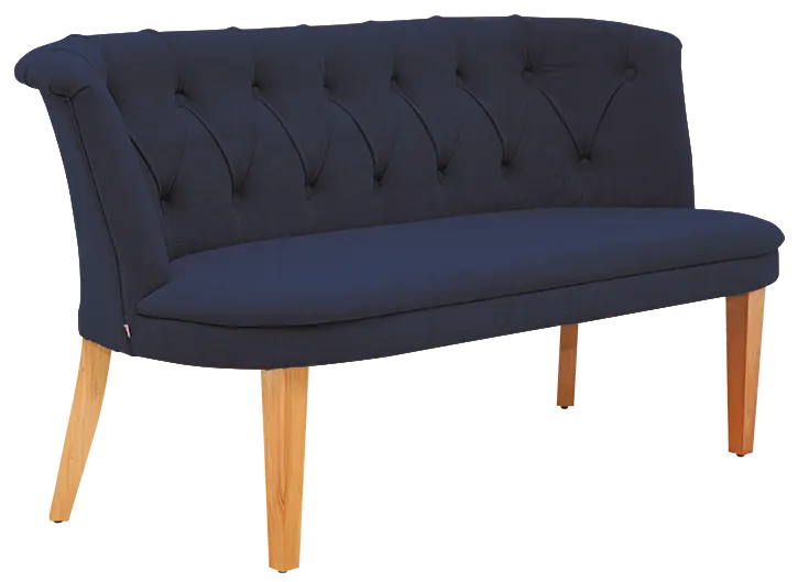 SCALA, pohovka, moření přírodní, látka modrá