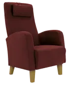 DUBLIN, křeslo, moření přírodní, látka vínová