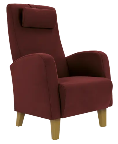 DUBLIN, křeslo, moření přírodní, látka vínová