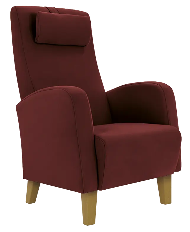 DUBLIN, křeslo, moření přírodní, látka vínová