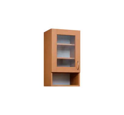 CH - 4NS horní skříňka, 1-dveřová, prosklená/nika, levá, 730x400x300, buk royal CH - 4NS horní skříňka, 1-dveřová, prosklená/nika, levá, 730x400x300, buk royal