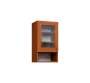 CH - 4NS horní skříňka, 1-dveřová, prosklená/nika, levá, 730x400x300, olše jantar