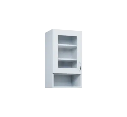 CH - 4NS horní skříňka, 1-dveřová, prosklená/nika, levá, 730x400x300, bílá CH - 4NS horní skříňka, 1-dveřová, prosklená/nika, levá, 730x400x300, bílá
