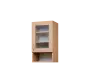 CH - 4NS horní skříňka, 1-dveřová, prosklená/nika, pravá, 730x400x300, javor horský