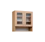 CH - 7NS horní skříňka, 2-dveřová, prosklená/nika, 730x700x300, javor horský