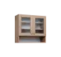 CH - 8NS horní skříňka, 2-dveřová, prosklená/nika, 730x800x300, dub bardolino