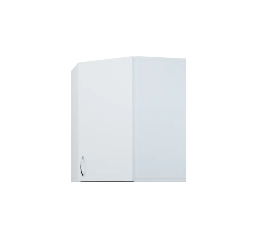 CHR - 40 horní skříňka, 1-dveřová, rohová, pravá, 730x600x600, bílá