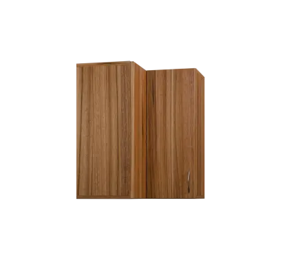 CHRD - 6 skříňka horní, rohová, 1-dveřová, levá, 730x600x600, ořech světlý