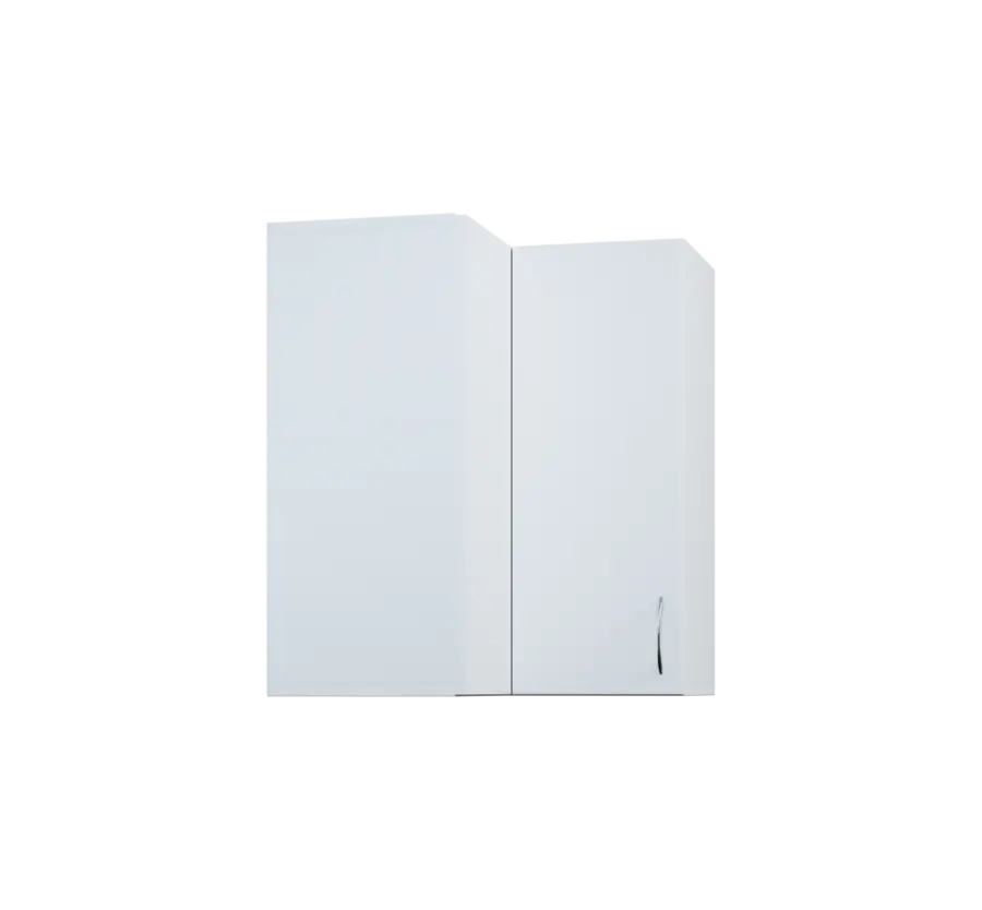 CHRD - 6 skříňka horní, rohová, 1-dveřová, levá, 730x600x600, bílá