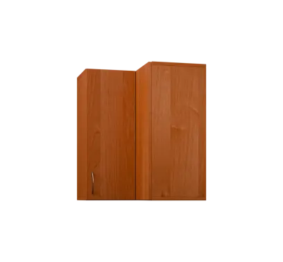 CHRD - 6 skříňka horní, rohová, 1-dveřová, pravá, 730x600x600, olše jantar