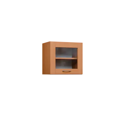 CHV - 45S horní skříňka, výklop, prosklená, 414x450x300, buk royal