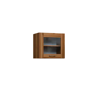 CHV - 45S horní skříňka, výklop, prosklená, 414x450x300, ořech světlý