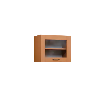 CHV - 54S horní skříňka, výklop, prosklená, 414x500x300, buk royal