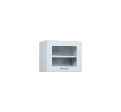 CHV - 54S horní skříňka, výklop, prosklená, 414x500x300, bílá