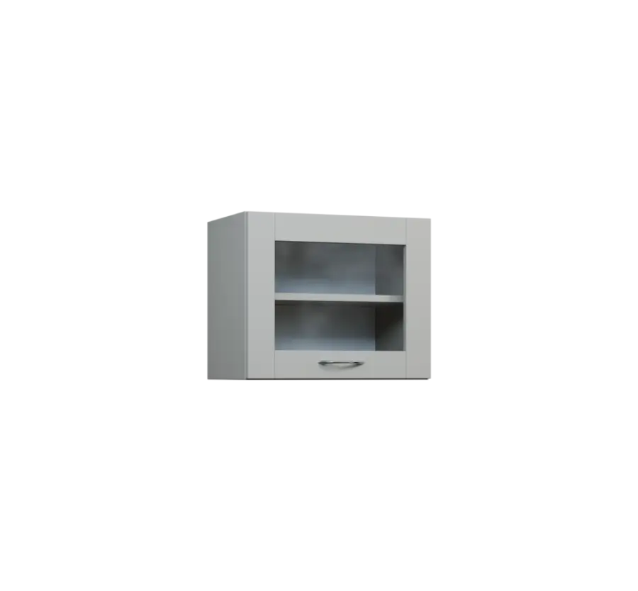 CHV - 54S horní skříňka, výklop, prosklená, 414x500x300, šedá