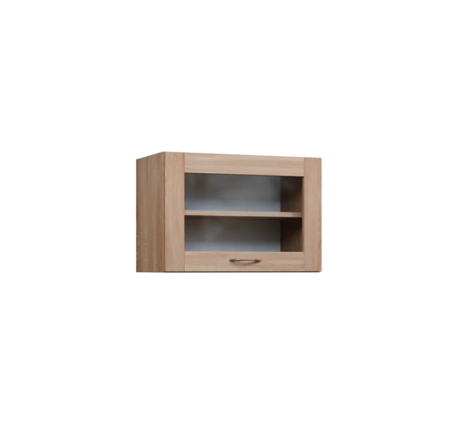 CHV - 64S horní skříňka, výklop, prosklená, 414x600x300, dub bardolino