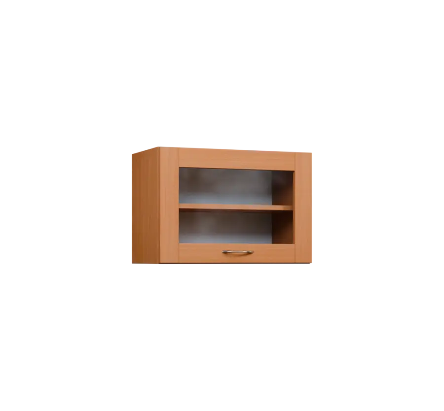 CHV - 64S horní skříňka, výklop, prosklená, 414x600x300, buk royal