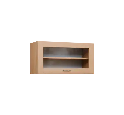 CHV - 84S horní skříňka, výklop, prosklená, 414x800x300, javor horský