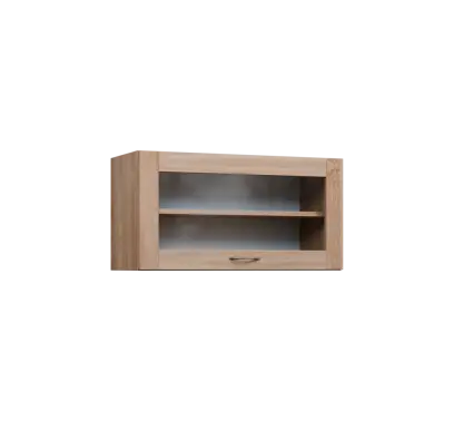 CHV - 84S horní skříňka, výklop, prosklená, 414x800x300, dub bardolino