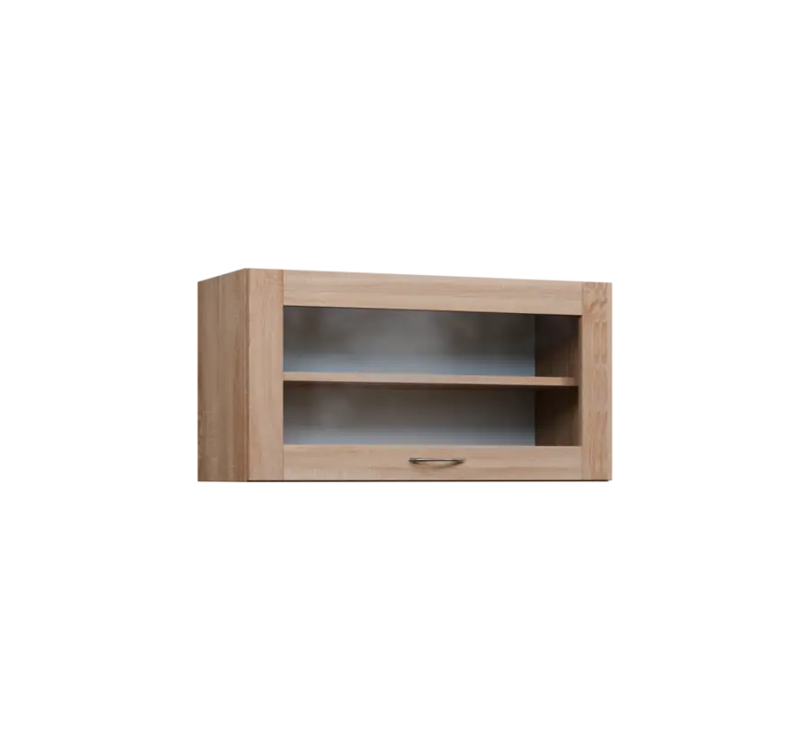 CHV - 84S horní skříňka, výklop, prosklená, 414x800x300, dub bardolino