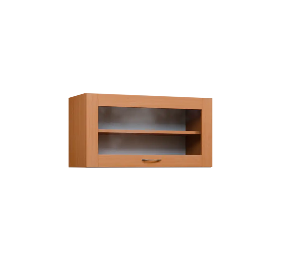 CHV - 84S horní skříňka, výklop, prosklená, 414x800x300, buk royal