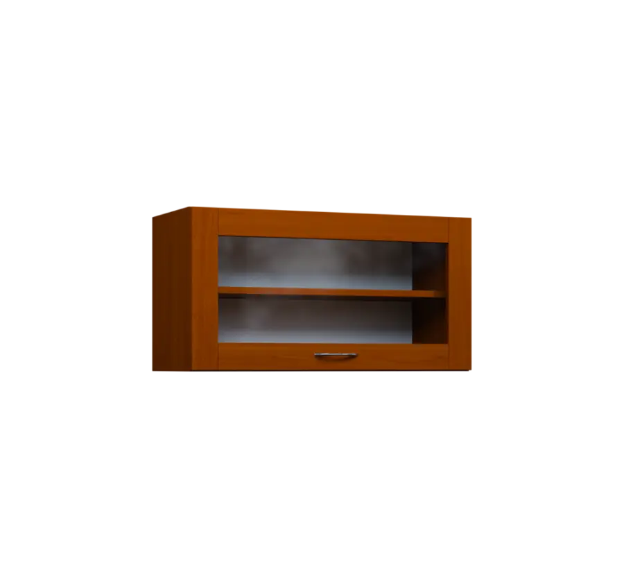 CHV - 84S horní skříňka, výklop, prosklená, 414x800x300, třešeň šumavská