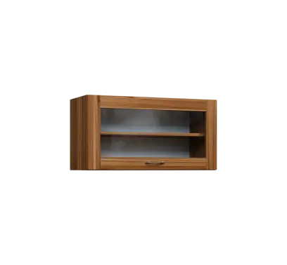 CHV - 84S horní skříňka, výklop, prosklená, 414x800x300, ořech světlý