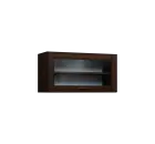 CHV - 84S horní skříňka, výklop, prosklená, 414x800x300, ořech královský