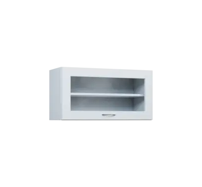 CHV - 84S horní skříňka, výklop, prosklená, 414x800x300, bílá