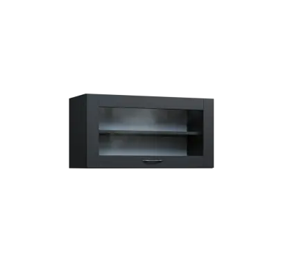 CHV - 84S horní skříňka, výklop, prosklená, 414x800x300, antracit