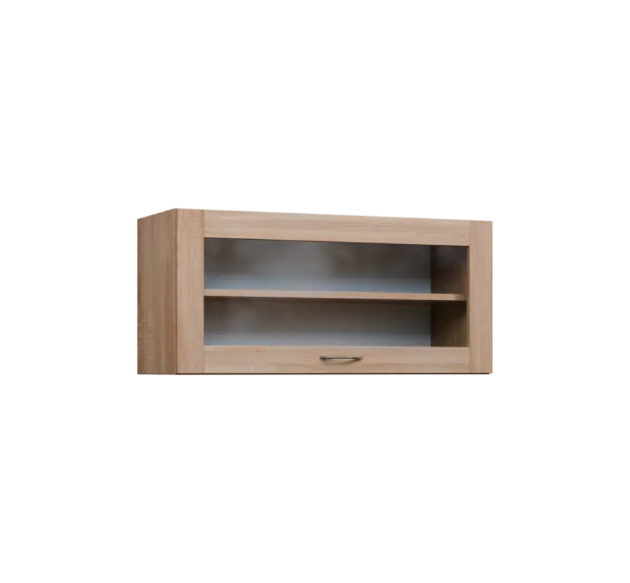 CHV - 94S horní skříňka, výklop, prosklená, 414x900x300, dub bardolino