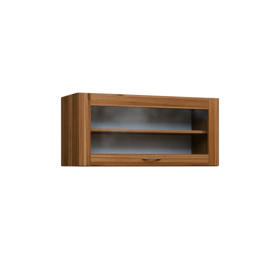 CHV - 94S horní skříňka, výklop, prosklená, 414x900x300, ořech světlý