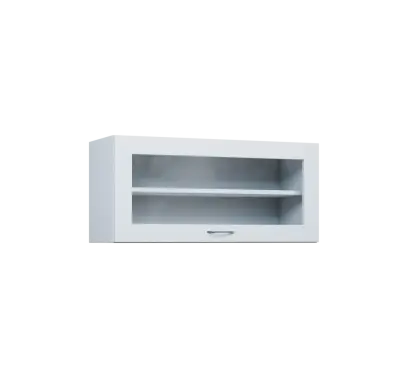 CHV - 94S horní skříňka, výklop, prosklená, 414x900x300, bílá