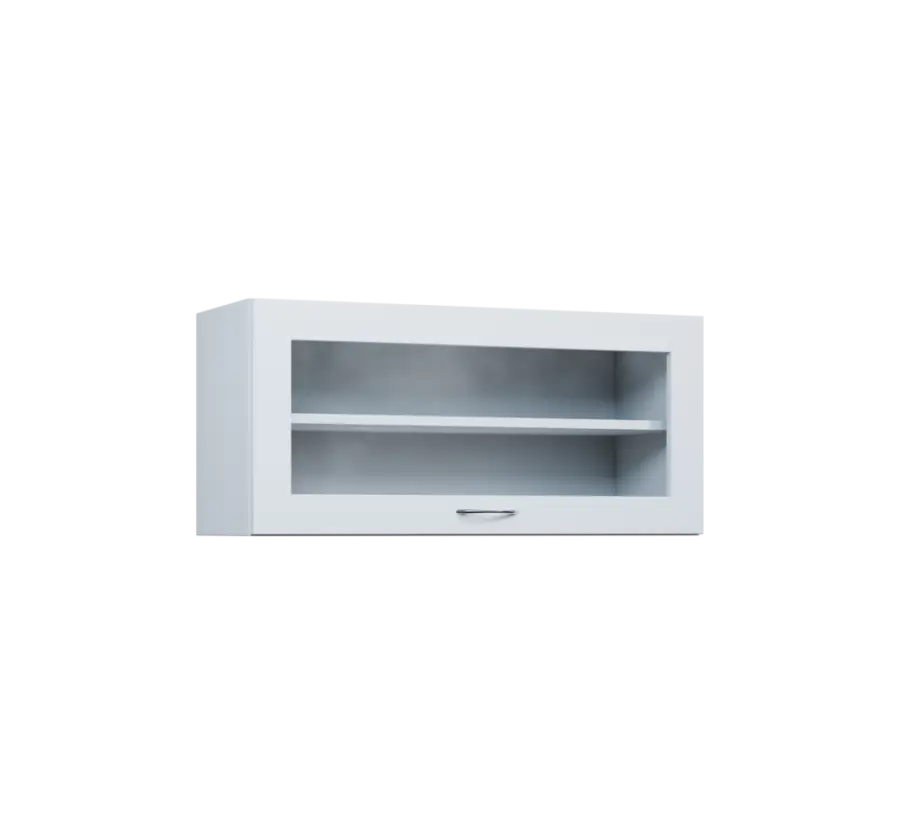 CHV - 94S horní skříňka, výklop, prosklená, 414x900x300, bílá