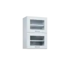 CHVV - 5S horní skříňka, 2 výklopy, prosklená, 730x500x300, bílá