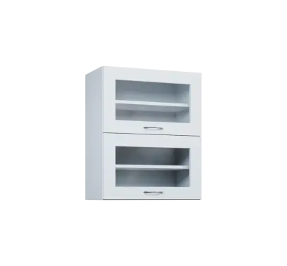 CHVV - 6S horní skříňka, 2 výklopy, prosklená, 730x600x300, bílá CHVV - 6S horní skříňka, 2 výklopy, prosklená, 730x600x300, bílá