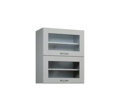 CHVV - 6S horní skříňka, 2 výklopy, prosklená, 730x600x300, šedá CHVV - 6S horní skříňka, 2 výklopy, prosklená, 730x600x300, šedá