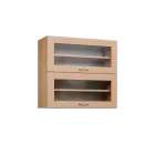 CHVV - 8S horní skříňka, 2 výklopy, prosklená, 730x800x300, javor horský