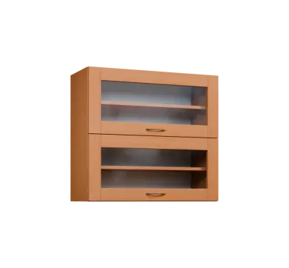 CHVV - 8S horní skříňka, 2 výklopy, prosklená, 730x800x300, buk royal CHVV - 8S horní skříňka, 2 výklopy, prosklená, 730x800x300, buk royal