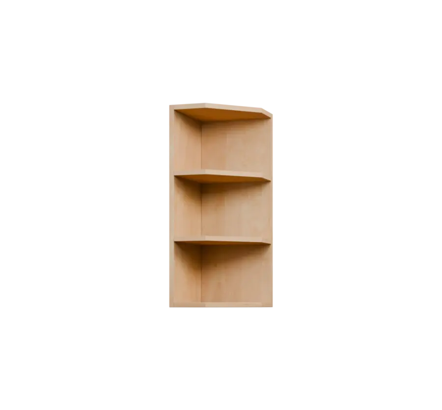 KHZ - 3 skříňka horní, rohová, policová, levá, 730x300x300, bříza světlá