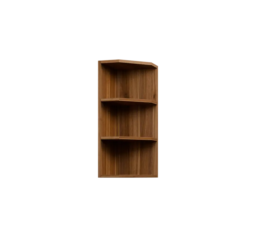 KHZ - 3 skříňka horní, rohová, policová, levá, 730x300x300, ořech světlý